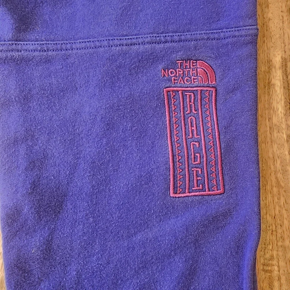 The North Face Rage Pants Mens Medium Blue Fleece Joggers Hiking Colorblock